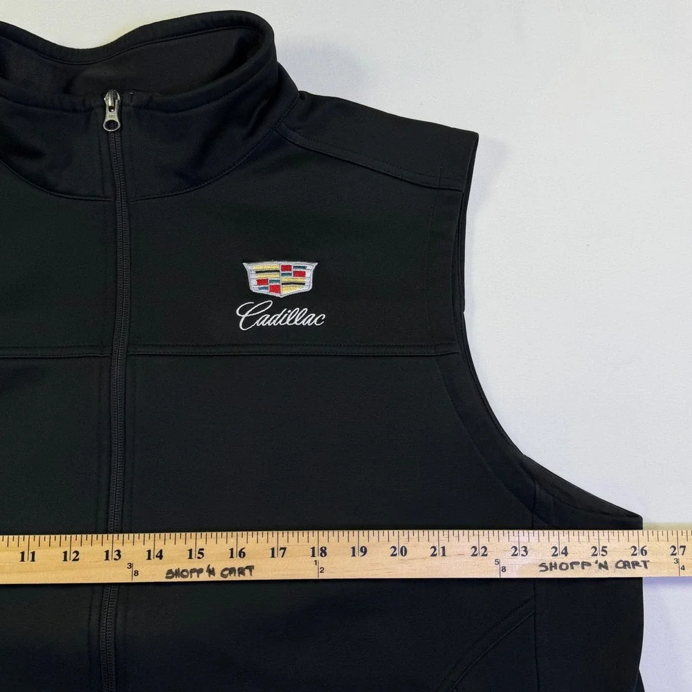 The North Face Mens Cadillac Softshell Vest Black Full Zip Jacket 2XL NF0A3LGZ